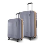 83.0% Off – Safari Genius Alley Set of 2 (Cabin + Medium) Trolley Bags Hard Case Polypropylene, 4 Spinner Wheels, 360 Degree Wheeling Luggage, Suitcase for Travel, Trolley Bags for Travel, Flintstone