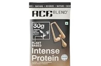 91.0% Off – Ace Blend Intense 30G Plant Protein (4 Servings) | Pea & Brown Rice Isolate | 6G BCAA | Complete Amino Acid Profile | Gut Friendly | Muscle Growth & Recovery | Men & Women | Kulfi Flavour