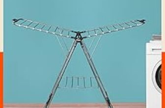 74.0% Off – Bathla Mobidry Neo – Foldable Cloth Drying Stand for Home – Stainless Steel (Black)