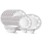 70.0% Off – Larah by Borosil Lark Fluted Series Opalware Dinner Set | 21 Pieces for Family of 6 | Microwave & Dishwasher Safe | Bone-Ash Free | Crockery Set for Dining & Gifting | Plates & Bowls | White