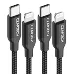 96.0% Off – CZARTECH [1.2 Mt USB-C 20W Fast Charging cable Compatible with i-Phone,14,13, 12,11, X, 8, 7, 6, 5, i-Pad iPad Air and More [Nylon Braided,Black – Pack of 2]