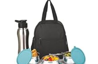 62.0% Off – SignoraWare Fusion Stainless Steel Big Lunch Box with Sipper | Airtight & Leakproof | Easy to Carry | Ideal for Office, School & Travel (650mlx2 + 500ml + 750ml | Set of 4 | EBlue)
