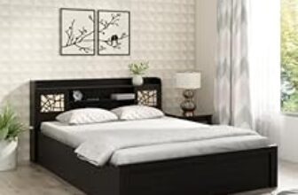 58.0% Off – Spacewood Mayflower King Bed | King Size (78 X 72) Engineered Wood Bed with Box Storage| 3 Year Warranty | Modern Design | Vermount