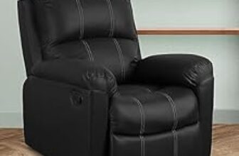 79.0% Off – Recliners India -Spino Single Seater Recliner Sofa | 3 Modes of Comfort | 1-Year Manufacturer Warranty | Manual Recliner Chair | Color- Black | Cushion Armrest | Living Room Recliner Sofa