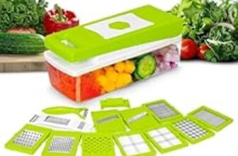 87.0% Off – 12 in 1 Multipurpose Chopper, Fruits & Vegetable Cutters, Grater Peeler Chipser, Unbreakable Food Grade Body, Easy Push to Clean Button Slicer Dicer, Chopper for Kitchen