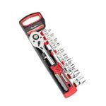 89.0% Off – SPARTAN 12 in 1 Heavy Duty Socket Set 1/2″ Chrome Vanadium Steel Ratchet Socket Wrench Spanner | Soft Grip 12 Pieces Hand Tool Kit For Mechanic Tool Kits(Pack of 1)