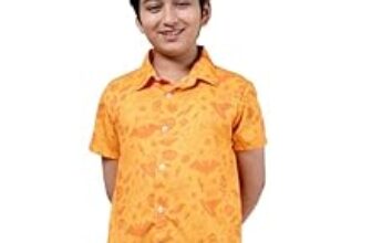 95.0% Off – ENCIGER Boys Printed Casual Shirt Short Sleeve Button Down Beach Shirt for Kids