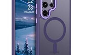 95.0% Off – BENTOBEN Ultra Hybrid Magnetic for Samsung Galaxy S24 Ultra Case, Compatible with MagSafe, Slim Anti-Scratch Shockproof Design, Matte Back Cover for Galaxy S24 Ultra 5G, TPU+Polycarbonate, Purple