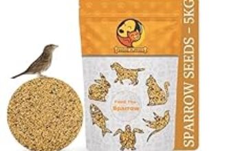 0.0% Off – Foodie Puppies Sparrow Bird Food (5Kg, Pouch) | Natural & Healthy Premium Seed Mix | Easy-to-Digest Daily Nutrition for House Sparrows & Wild Birds | Rich in Protein, Fibre & Essential Vitamins