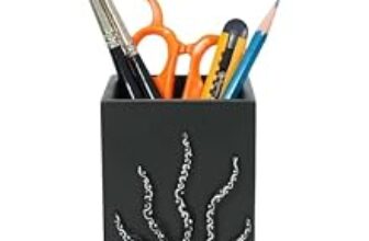 95.0% Off – Sambhav crafts Decorative Embossed Design Pencil and Pen Stand | Desk Organizer for Stationery Storage | Suitable for Office Desk, Study Table, Home and Workspace Use (Design 4)