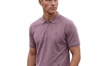 85.0% Off – Louis Philippe Men’s Slim Fit Zipper Polo T-Shirt in 100% Cotton Pique Fabric for Casual Wear