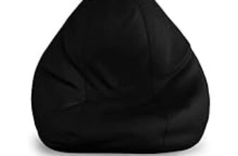 83.0% Off – India Furnish Leatherette Bean Bag (with Beans) – XXXL, Black