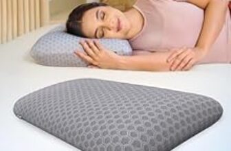 85.0% Off – CareFoam Ventilated Cooling Gel Memory Foam Pillow, Orthopedic Pillow for Sleeping & Neck Pain Relief with Premium Removable Zipper Cover | 26x16x4 Inch | Thin – Pack of 2