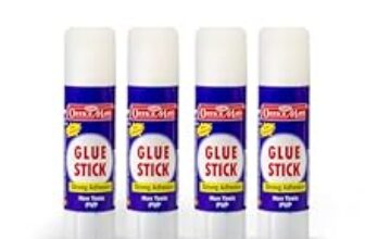 70.0% Drop – Soni Officemate Glue Stick 8 gm Pack of 4-2set | Strong Hold, Quick-Dry PVP Adhesive | Child-Safe & Multi-Purpose | Ideal for DIY, School, Office & Craft Use