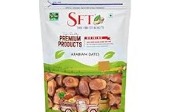 81.0% Drop – SFT Premium Natural Arabian Dates 1 Kg Pouch | Khajur, Khajoor | Dry Fruits | Dates in Fresh | Healthy Snacks | Rich in Fibre | No Added Sugar