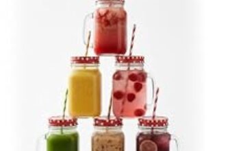 97.0% Off – Aesthetic Mason Glass Jars (Pack of 2) with Straw & Multicolour Checked Lid 450 ml – Classy Mug for Juice, Smoothies, Shakes, Coffee & Mocktails |Reusable Glass Jars for Kitchen, Party & Gifting