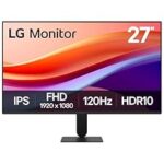 72.0% Drop – LG 27U411A 68.5 cm (27 Inch) FHD (1920×1080) IPS Monitor, 1ms(MBR), 120Hz, Anti-Glare, sRGB 99%(Typ.), HDR10, 3-Side Virtually Borderless, Reader Mode, Flicker Safe, VGA, HDMI, Slim Stand, Black