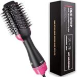 95.0% Off – Professional 1000W One Step Hair Dryer Brush and Volumizer 3-in-1 Hot Air Styler Ion Generator Hair Straightener Curler Comb Ceramic Tourmaline Blow Dryer for All Hair Types Frizz-Free Salon Results (Pack of 2)