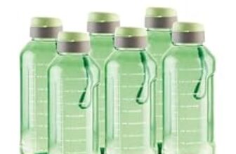 80.0% Off – ATTRO Ultra Pro Motivational 1.5-Liter BPA-Free Water Bottle with Leak-Proof Flip-Top Cap, Nylon Strap and Stylish Color for Daily Hydration- Mint Green-Set Of 6