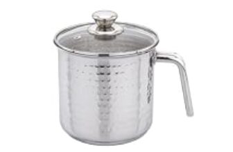 71.0% Off – Praylady Stainless Steel Milk Boiler with Glass Lid (Hammered – Premium Textured Finish) | 2.5 LTR | 1mm Thick | Sandwich Bottom | Sleek Handle | BIS Certified | for Milk, Tea & Soup
