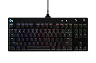 61.0% Off – Logitech G PRO Mechanical Gaming Keyboard, Ultra Portable Tenkeyless Design, Detachable Micro USB Cable, 16.8 Million Color LIGHTSYNC RGB Backlit Keys,Black