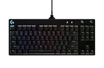 61.0% Off – Logitech G PRO Mechanical Gaming Keyboard, Ultra Portable Tenkeyless Design, Detachable Micro USB Cable, 16.8 Million Color LIGHTSYNC RGB Backlit Keys,Black