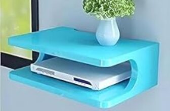 96.0% Off – EXPRESSOW ENTERPRISES Wooden Wall-Mounted Set of 6 Hexagon Shelves, Floating Display Shelf for Photos, Plants, Rustic Honeycomb Shelves for Living Room, Bedroom, Bathroom, Kitchen, Office (Sky Blue)