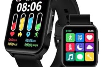 87.0% Off – BENIO Smart Watch for Men and Women, 1.69″ Fitness Tracker, 24/7Heart Rate/SpO2/Sleep Tracker, Multiple Dials & 23 Sports Modes Fitness Watch, IP67 Waterproof, Compatible with Android iOS