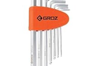 82.0% Off – Groz 7 Hexagon Keys with Ball End – SAE| Ideal for automotive, household & industrial applications| S2 Steel Construction| Corrosion Resistant| Conforms to DIN 898 Standard| ALN/HX-BL/7L/SAE/GRZ