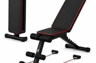 98.0% Off – RK Prime™ Adjustable Gym Bench for Home Workout | 310 Kg Capacity | 7-Level Incline Decline Flat | Foldable Bench Press with Resistance Bands | Sweat-Resistant Cushion | Heavy Duty Steel Frame