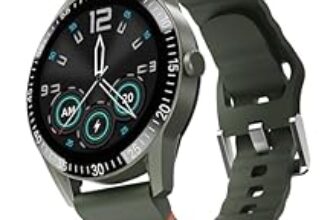 90.0% Off – Fire-Boltt Talk Round Smart Watch 1.39″ TFT Display with Bluetooth Calling, Dual Button, Voice Assistance, SPO₂ & Heart Rate Monitor, 120+ Sports Modes, Smartwatch for Men & Women – Green