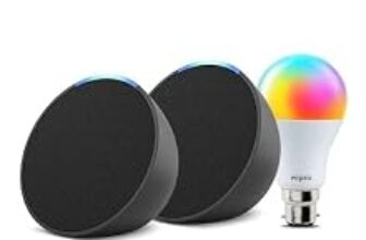 70.0% Off – Amazon Echo Pop (Black) gift twin pack with Wipro 9W Simple Setup LED Smart Color Bulb and Alexa | with Smart Home controls