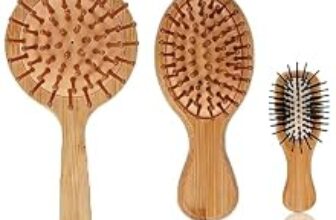 88.0% Off – Sleek Hair Brush, Wooden Hair Brush 3-Piece Set, Bamboo Vent Cushion Comb for Smoothing and Styling, Compact Design for Personal Use and Travel