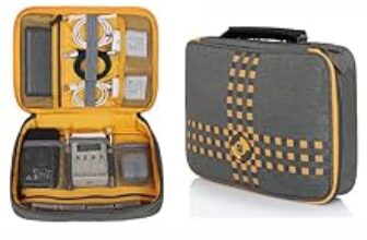 84.0% Off – EUME Fixa 1 Compartment Electronic Accessories Wire Organizer Bag, Travel Gadget Storage Case for Earphone, Charger, USB,Hard Disk