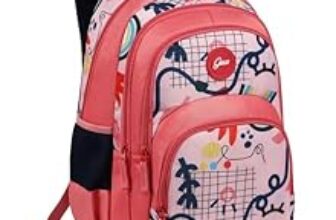 81.0% Off – Gear Diva 41L Extra Large Water Resistant School Bag/Casual 5 Compartment Backpack/Daypack/Travel Backpack/College Bag Kids Bag For Girls, 38 Lt – Pink