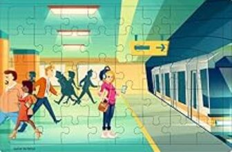 88.0% Off – Crackles 40 Pc Paperless Wooden MDF Jigsaw Puzzle Subway Metro Station Theme-Pack of 1