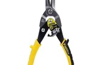 79.0% Off – STANLEY 2-14-563 254 mm Aviation Snips Straight Cut Bi-Metal Ideal for Home, DIY & Industrial Use, 1 Year Warranty, YELLOW & BLACK