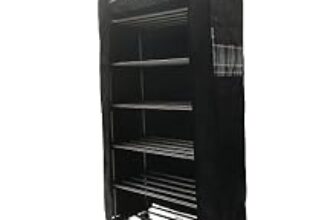 81.0% Drop – ZOSHOMI 6-Layer Multipurpose Shoe Rack Organizer with Powder-Coated Steel Rods – Durable & Rust-Resistant Metal Frame Storage Rack for Shoes, Clothes, Toys – Space-Saving Design – Made in India