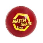 71.0% Off – DSC Match Grade Cricket Leather Ball – Official Size & Weight 5.5oz Professional Match Ball, Alum Tanned 4-Piece Construction (Red, Pack of 1)
