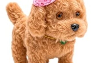 89.0% Off – VGRASSP Fluffy Fantastic Walking Puppy Toy for Kids – Cap Dog with Light in Eyes and Cute Puppy Sound – Adorable, Safe and Soft Toy – Color and Design As Per Stock