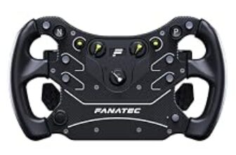 98.0% Off – FANATEC Sim Racing CSL Steering Wheel GT3 – Overmolded Grips, Custom Magnetic Shifters, Dual Analog Paddles, OLED Display, QR2 Lite Wheel-Side Preinstalled – PC, Xbox