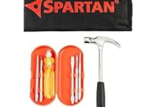 78.0% Off – Spartan 5 In 1 Screwdriver Kit with Curved Claw Hammer | Multipurpose Hand Tool Combo for Home, DIY, Woodwork, Construction, Repair & Professional Use | Pack of 1