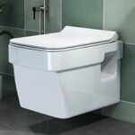 85.0% Off – Plantex Imported Ceramic Western Commode/Wall Hung Western Toilet/Rim Washdown Commode with Soft Closing Toilet Seat – P Trap Outlet (White)