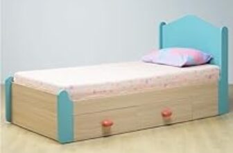71.0% Off – Smartsters Single Bed with Storage for Kids | Engineered Wood | Double Drawers | Soft Edge | Secret Den Child-Friendly Design | Marine Teal | 40 x 81 x 38 inches | Easy Pull-Out Storage