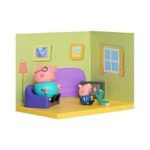 91.0% Off – PEPPA PIG Living Room Themed Preschool Toy with Daddy Pig and George, Includes 2 Poseable Figures, Peppa’s Living Room Accessories and Scene Cards Playset, Toy for Kids Ages 3+,Playsets