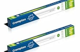 81.0% Off – Crompton Laser Ray Neo 1 Feet 5W LED Batten| Energy Efficient Batten for Home | Cool Daylight | Pack of 2