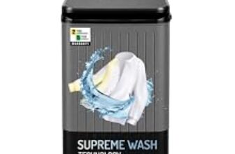 65.0% Off – VW 8.5 kg semiautomatic Top Load Washer Only with Powerful Wash, V8 Supreme Wash, Black/Grey