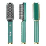 95.0% Off – Premium 3-in-1 Hair Straightener Brush for Women | Ceramic Ionic Hair Straightening Brush & Electric Straightener Comb | 5 Heat Settings, 30 Sec Fast Heating, Anti-Scald Design | Smooth, Silky & Frizz-Free Hair