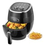81.0% Off – 4 Litre 1350W Crispy Air Fryer with Smart Rapid Air Technology Air Fryer Cool Touch Housing Dial/Digital Hot Air Healthy Frying Oil-Free,Auto Shutoff, Dishwasher safe parts