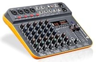 65.0% Off – Audio Array 8-Channel Hybrid USB Audio Mixer with 8 Analog & 2 Digital Channels (L+R), 48kHz/16-Bit, +50dB Gain, Combo XLR, +48, Hi-Z, 3-Band EQ, 99 DSP FX, Bluetooth, Balanced XLR Output | AI-14